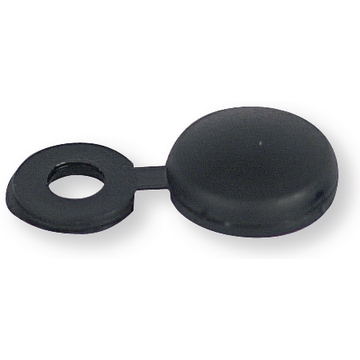 Capa plástica preta para rebite Ø11,5